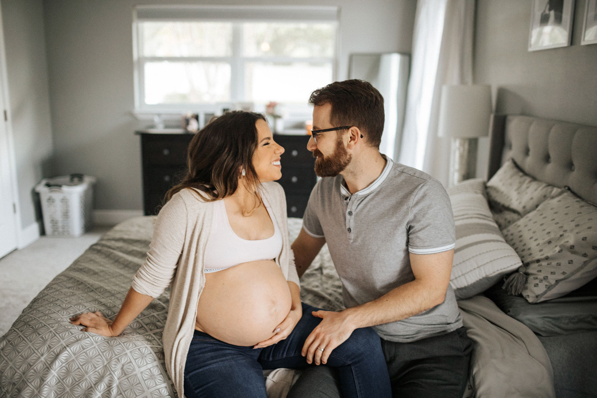 Tampa at home maternity photo & film session
